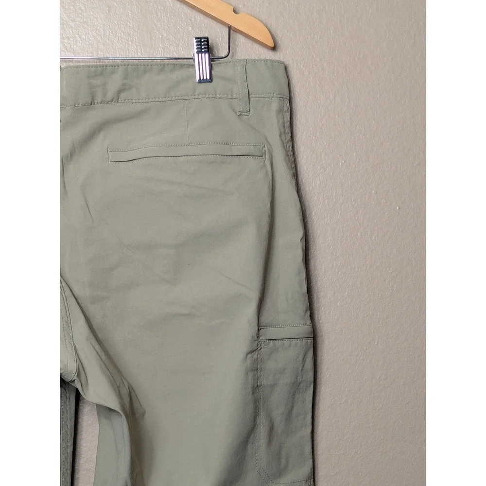 Unionbay UB Tech Pants Men 38x30 Khaki Green Rainier Travel Hiking Stretch Chino